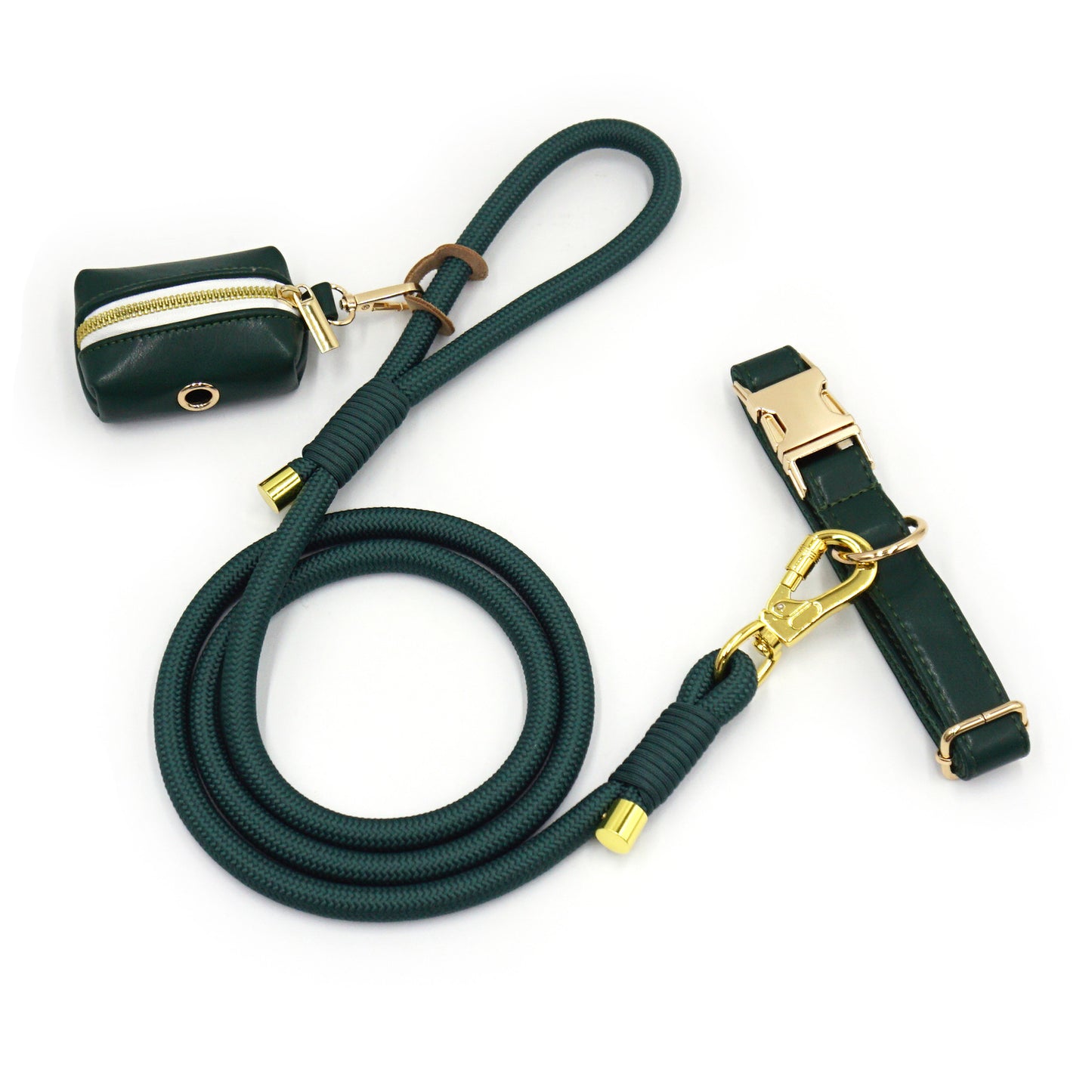 New Leather Hand-woven Round Rope Strong Dog Rope Leash