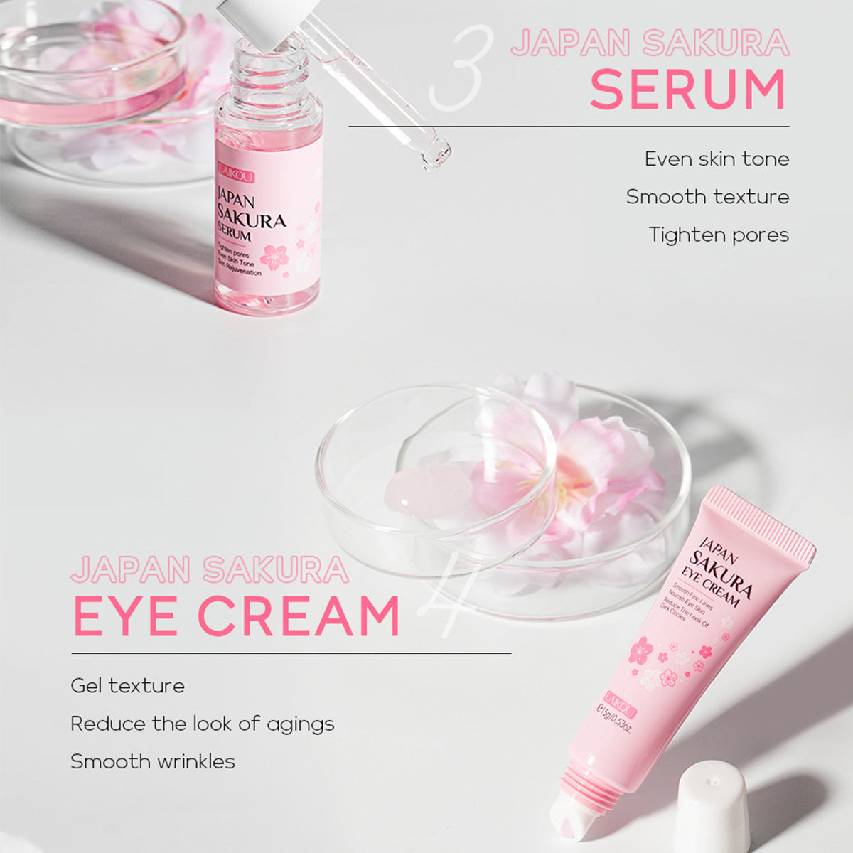 Skin Care Set JAPAN SAKURA Women Beauty Gift Sets Skin Care