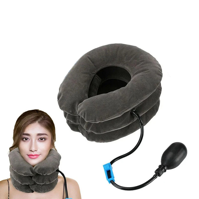 Neck Support Cushion Inflatable Air Cervical Neck Traction Device