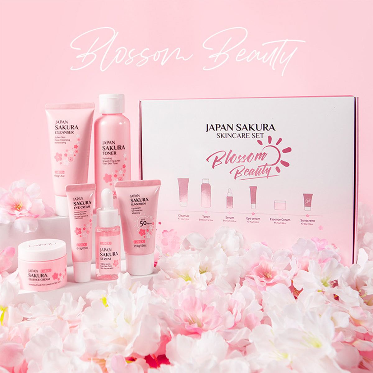 Skin Care Set JAPAN SAKURA Women Beauty Gift Sets Skin Care