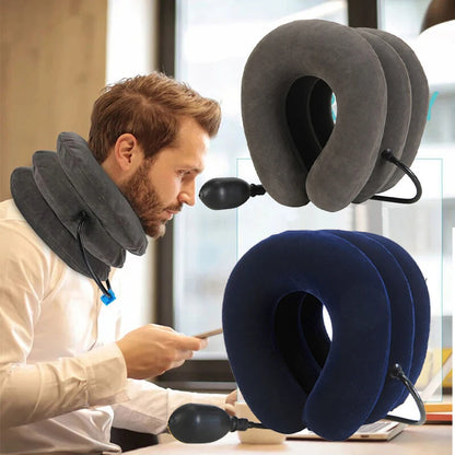 Neck Support Cushion Inflatable Air Cervical Neck Traction Device