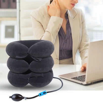 Neck Support Cushion Inflatable Air Cervical Neck Traction Device